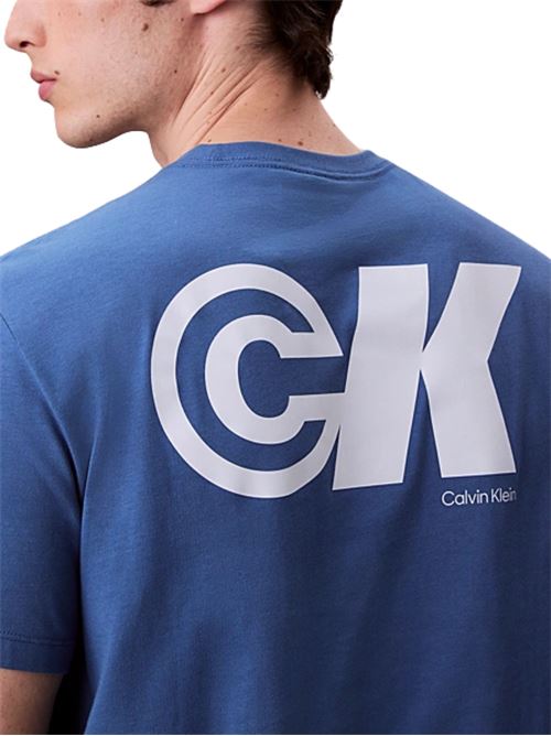 t-shirt manica corta c/logo sportivo Calvin Klein Jeans | LV04RC835GWRB